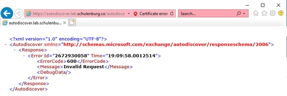 Fehlersuche Client zugriff Exchange 2