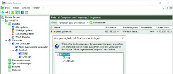 Bild 3: Drittanbietersoftware wie hier 7-Zip verhält sich wie Windows-Updates.