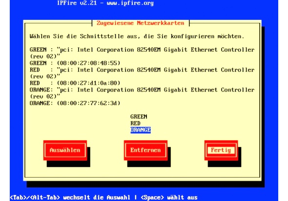 Bild 1: Weisen Sie den logischen Netzbereichen eine Netzwerkkarte zu.