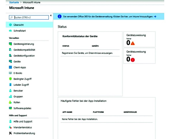 Bild 2: Microsoft Intune kann auch Smartphones absichern.