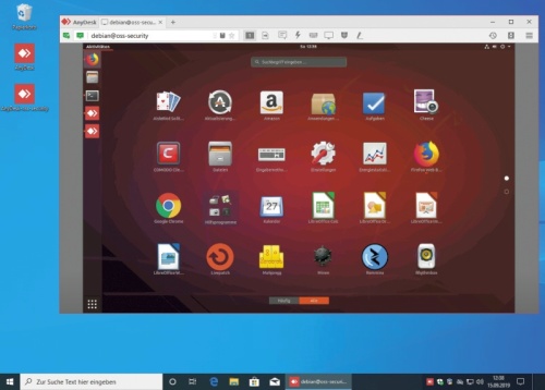 Bild 1: Fernwartung von Windows nach Linux, Android oder macOS oder auch umgekehrt: AnyDesk unterstützt alle Richtungen. Eine Ausnahme bildet iOS, das nur zur Fernsteuerung genutzt, aber nicht selbst ferngesteuert werden kann. 