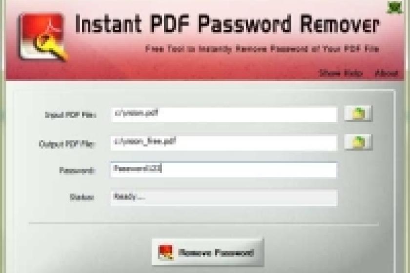 Instant PDF Password Remover