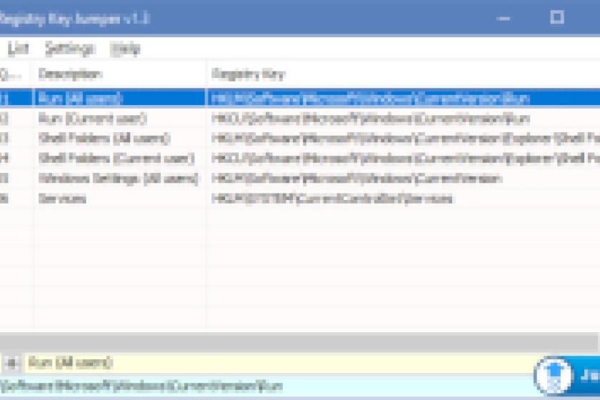 Registry Key Jumper