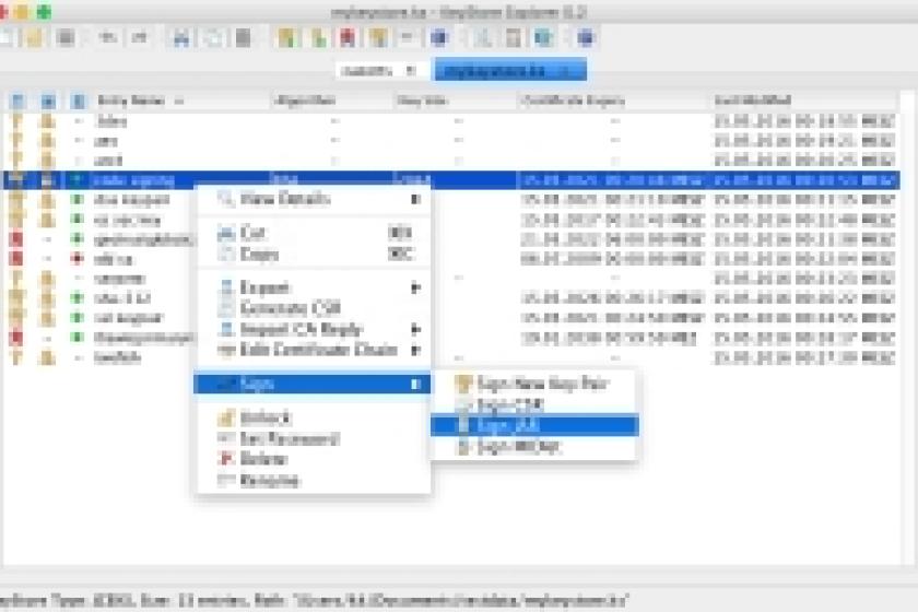 KeyStore Explorer