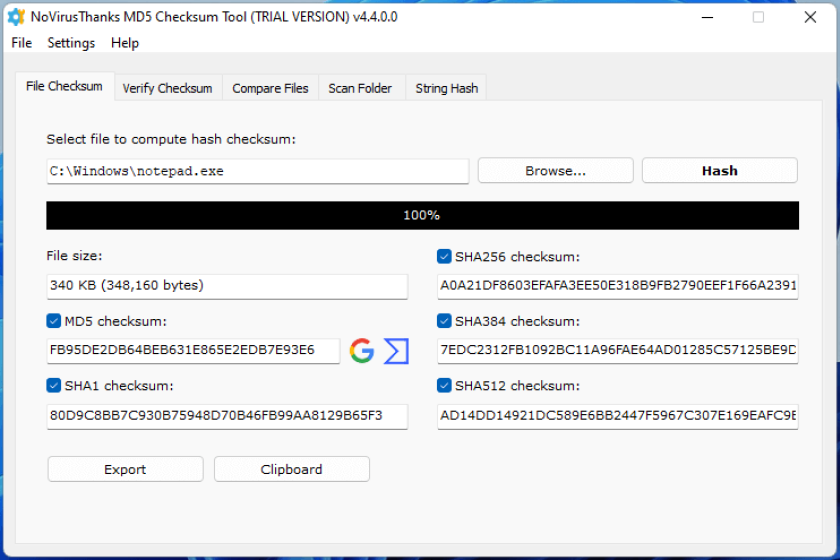 MD5 Checksum Tool