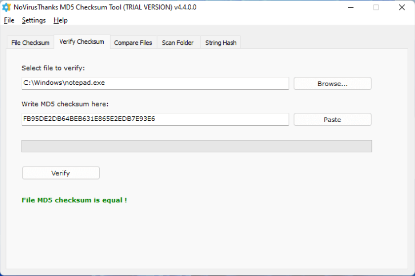 MD5 Checksum Tool 2