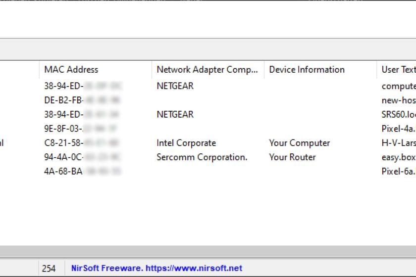 NirSoft Wireless Network Watcher