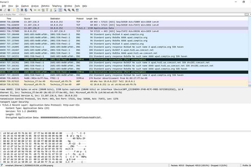 Netzwerkanalysetool Wireshark Screen2