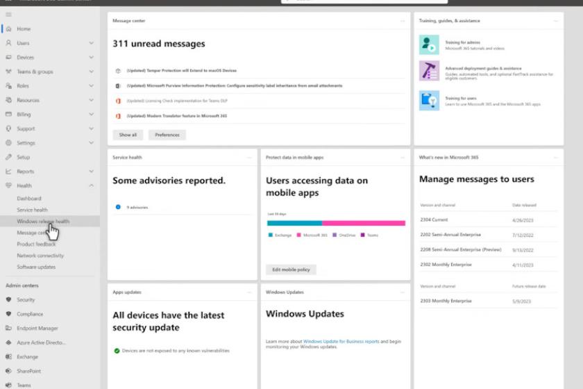 Microsoft bietet Admins an, sich per E-Mail über bekannte Fehler zu informieren.