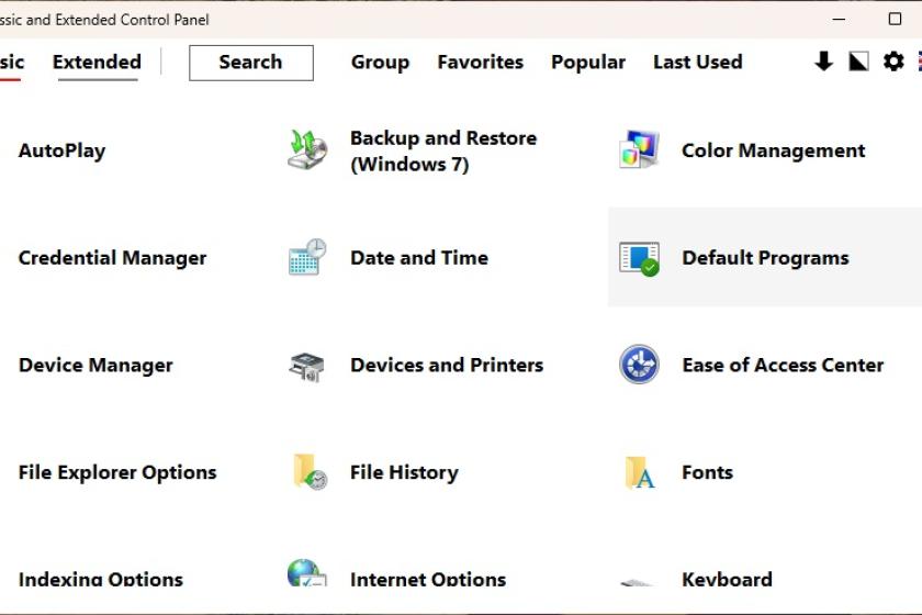 Mit dem Tool "Classic and Extended Control Panel" zaubern Nutzer die vertraute Systemsteuerung in Windows 11 wieder her.