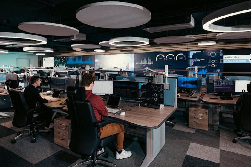 Das neue IT-Lagezentrum des BSI mit Sitz in Bonn. (Quelle: BSI/Peter Lammel/bundesfoto)