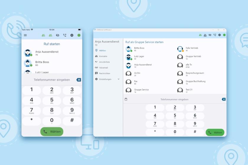 Geht es nach Hersteller Auerswald, ist das selbstentwickelte "COMfortel SoftPhone 2" das Mittel der Wahl bei der VoIP-Telefonie.