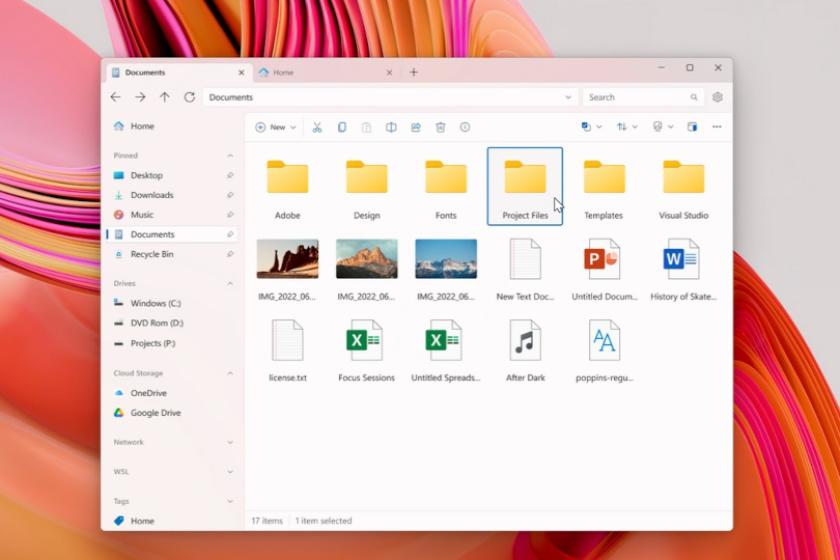 Das Tool "Files" erleichtert den Umgang mit Dateien.