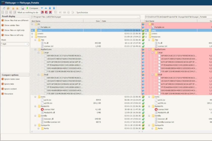 Die Funktion zum Folder-Sync ist eine der vielen nützlichen Funktionen von FileVoyager.