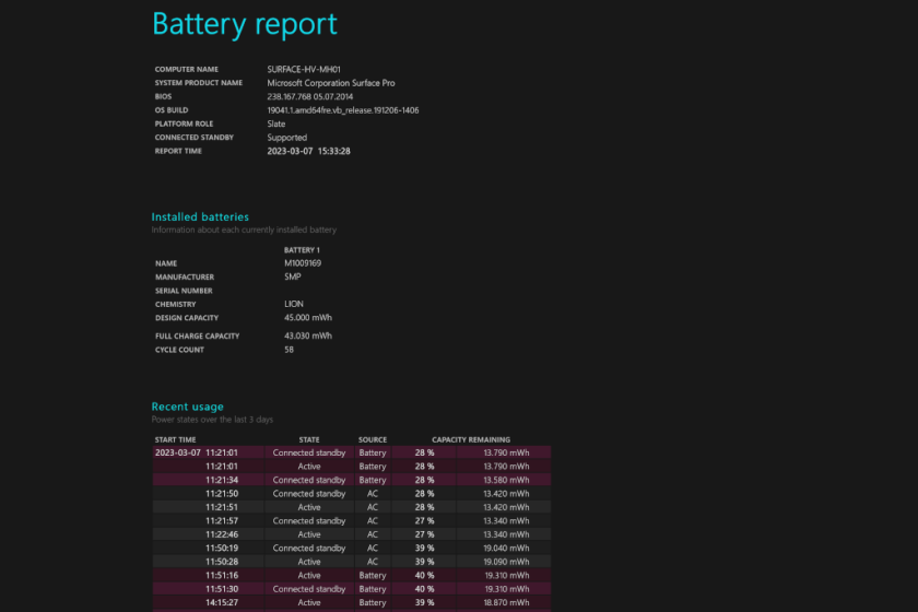 Viele Lesestoff in Sachen Akkugesundheit bietet der Battery Report.
