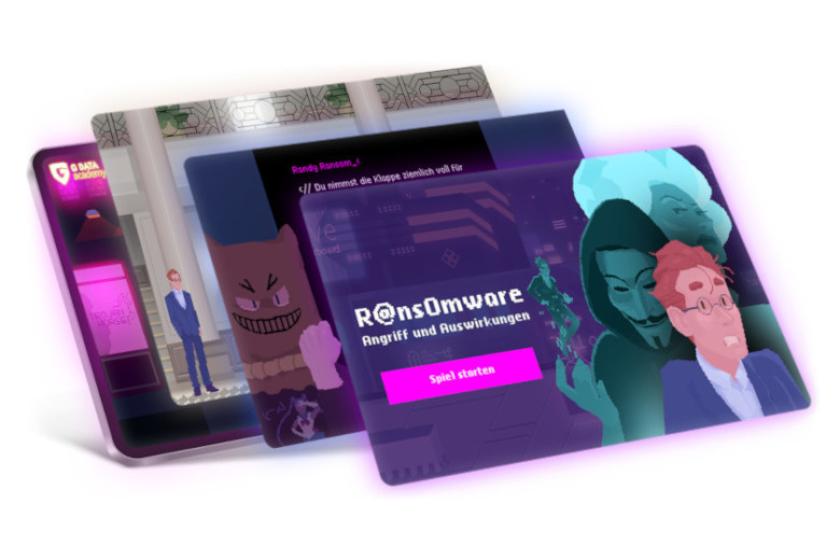 Eine spielerische Sensibilisierung für die Gefahren durch Ransomware verspricht G DATA.