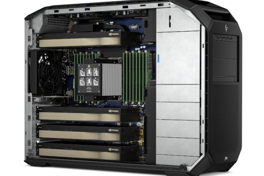 Der Z8 Fury G5 lässt sich mit bis zu 56 Kernen in einer CPU, bis zu vier GPUs und 2 TByte DDR5 Arbeitsspeicher ausstatten.