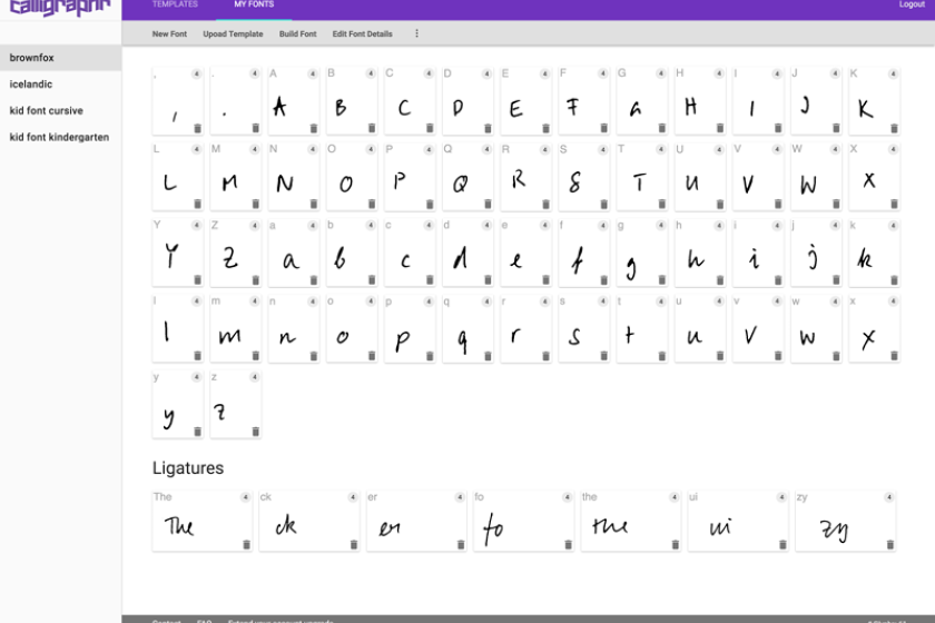 Wunsch-Schriftart selbst anfertigen