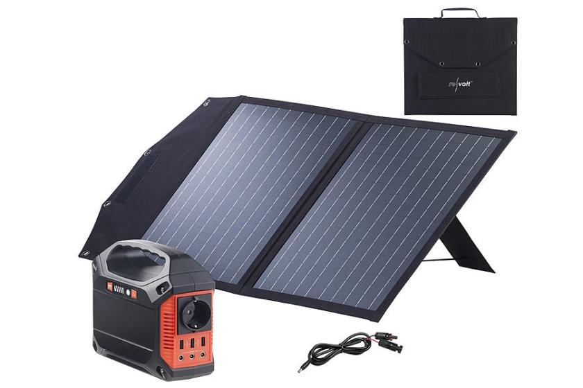 Die PV-Anlage des Revolt-Stromsets verfügt über eine integrierte LED-Taschenlampe mit SOS-Blinkfunktion.