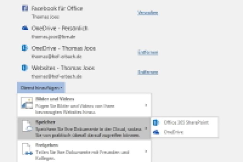 SharePoint-Bibliotheken lassen sich auch problemlos in Office-Programme anbinden.