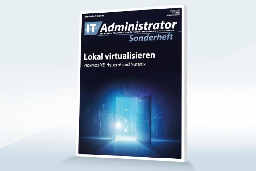 Titelbild des Sonderhefts 2/2025 zum Thema Lokal virtualisieren.