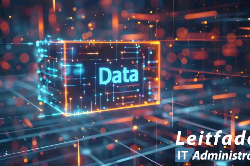 Abstrakte Darstellung von Daten als Titelbild des praktischen Admin-Leitfadens zur Datenreplikation 2025.