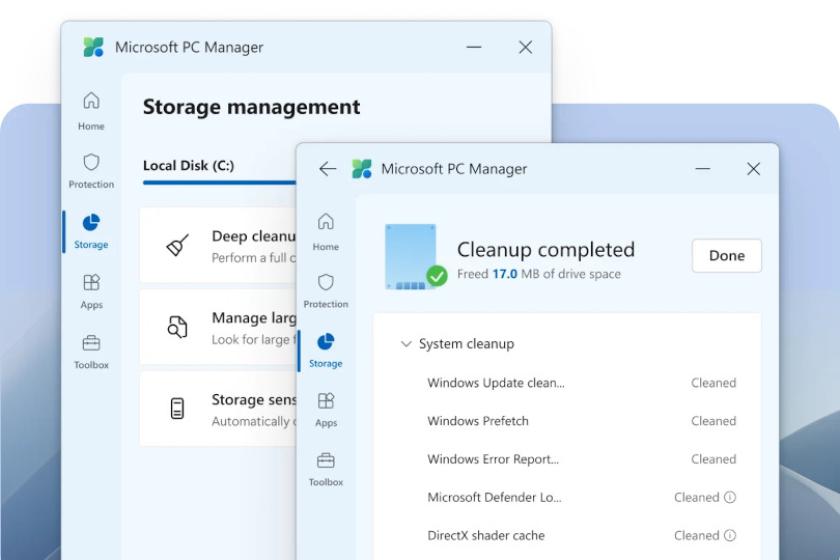 Der PC Manager von Microsoft bietet verschiedene praktische Systemoptimierungen.
