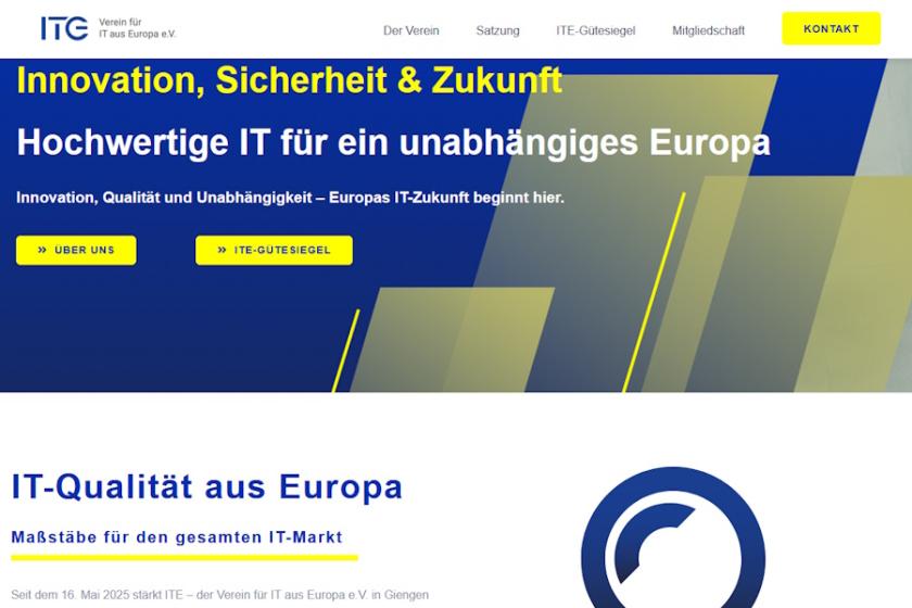 Auf seiner Webseite stellt der "Verein zur Förderung von IT aus Europa" auch Informationen zum geplanten Gütesiegel bereit.
