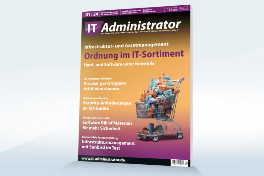 IT-Administrator beginnt mit dem Thema "Infrastruktur- und Assetmanagement"  das neue Jahr.