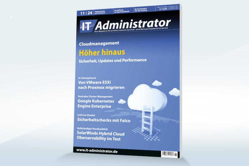 Im November beleuchten wir das Cloudmanagement und unter anderem den Umzug von VMware ESXi zu Proxmox.