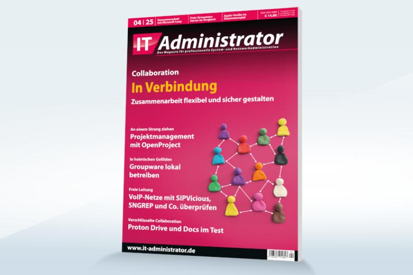Iim April dreht sich der Schwerpunkt um die Zusammenarbeit im Unternehmen, unter anderem mittels freier Groupware.