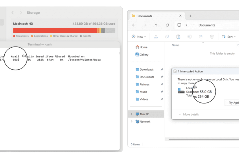 Neu in Parallels Desktop 26: Windows-VMs zeigen nun den tatsächlichen freien Speicher des Macs an. (Quelle: Parallels)