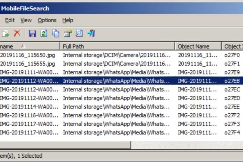 Das Tool "MobileFileSearch" hilft bei der Suche nach Dateien auf Mobilgeräten.