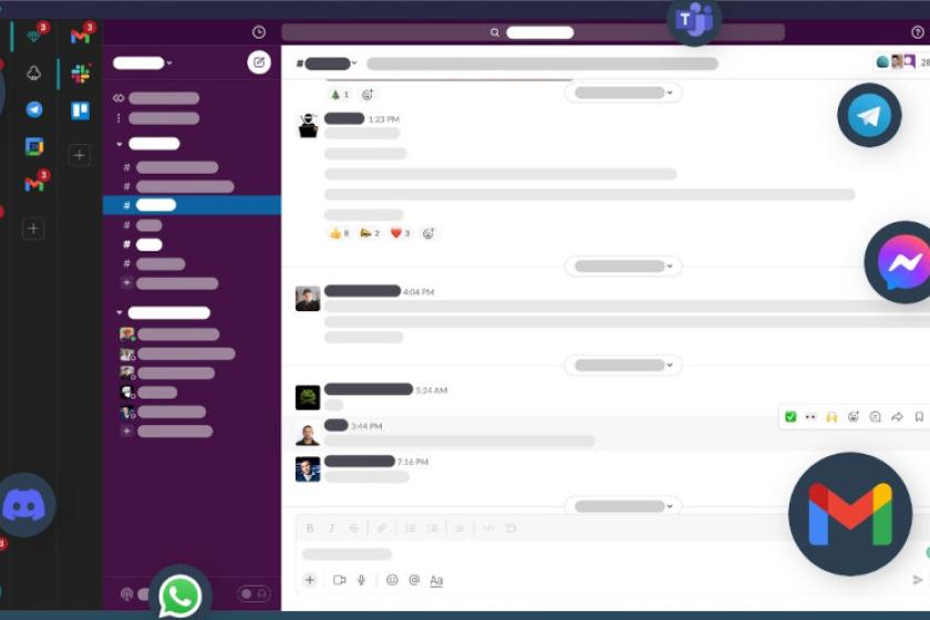 Rambox vereint verschiedenste Messenger unter einer Oberfläche. (Quelle: rambox.app)