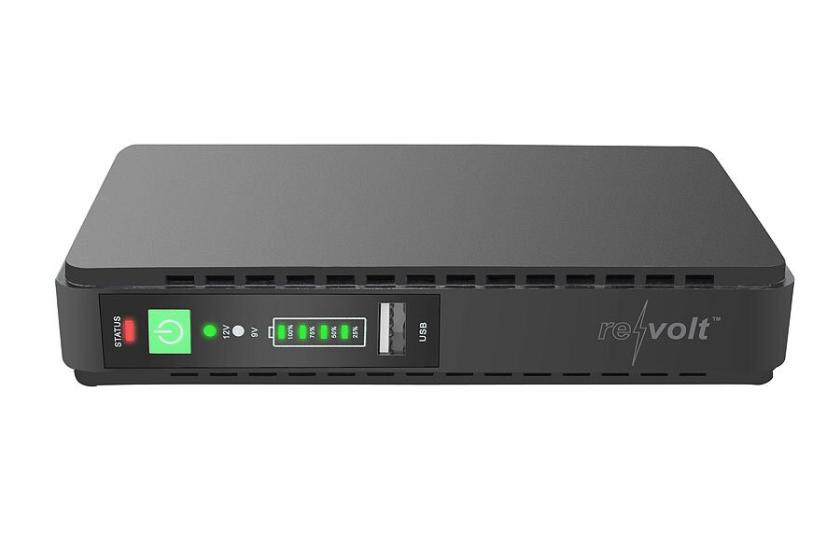 Das Mini-USV-System von revolt beugt Datenverlust vor und schützt Router, Kameras & Co.