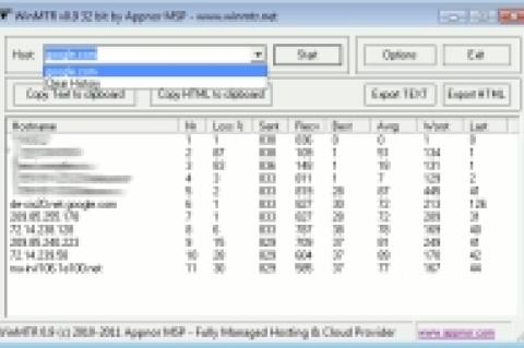 WinMTR