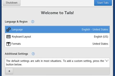 Tails lässt sich auf Wunsch direkt vom USB-Stick als Live-System starten.