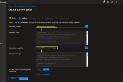 Die Skripte zum Auffinden und beheben von Richtlinienkonflikten müssen im Microsoft Intune Admin Center hinterlegt werden.