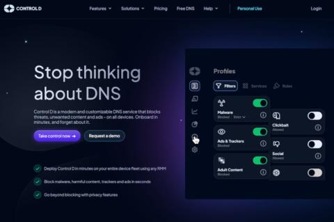 Einen flexiblen DNS-Filter für Firmen verspricht Control D mit seinem neuen Angebot. (Quelle: controld.com)