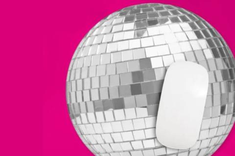 Zurück in die gute alte Discozeit: Das entsprechende Mauspad weckt Erinnerungen. (Quelle: radbag.de)
