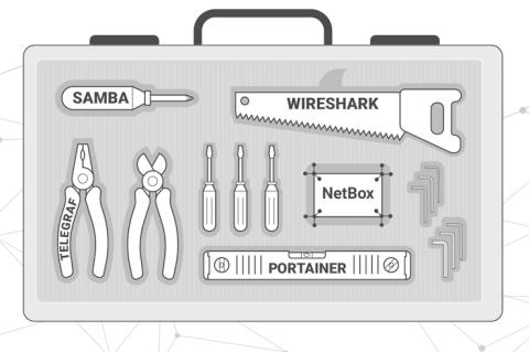 Wireshark, Samba, Telegraf, Portainer und NetBox dürfen in der Toolbox von Netzwerkadministratoren nicht fehlen.