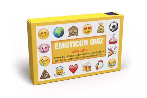 Analoge Emoji-Herausforderung: Wer die Karten des "Emoticon-Quiz" entschlüsseln kann, ist vielleicht doch noch nicht ganz lost.