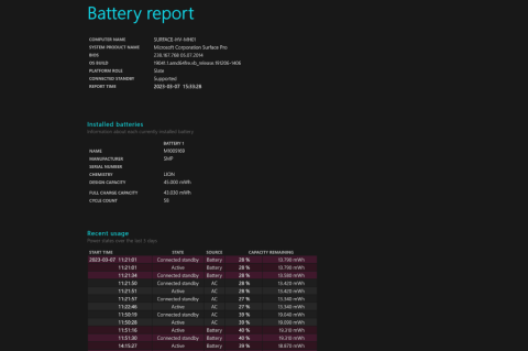 Viele Lesestoff in Sachen Akkugesundheit bietet der Battery Report.