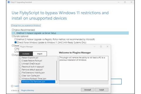 Mit der angepassten Installationsroutine von Flyby11 landet Windows 11 auch auf eigentlich nicht konformen Rechnern.