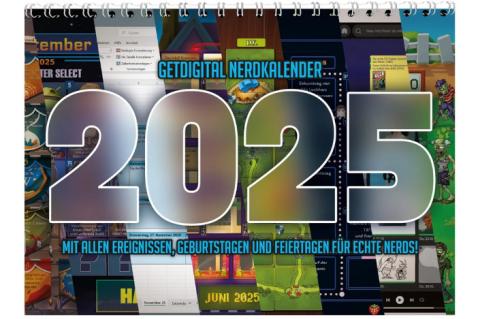 Ein digitaler Kalender für das digitale Zeitalter: Der "Nerd-Kalender 2025" ist ein echter Hingucker. (Quelle: getdigital.com)