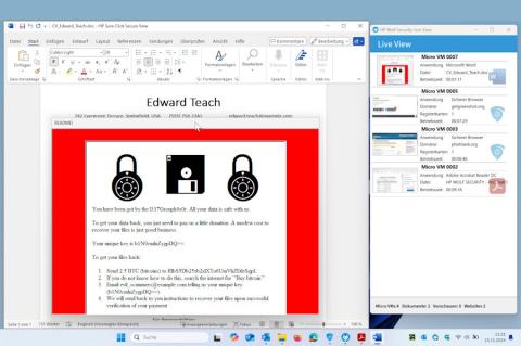 Sure Click führt Dateien unbekannter Herkunft zunächst in einer Sandbox aus, um das System vor Malware zu schützen.