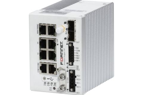 Die Firewall "FortiGate Rugged 70F" eignet sich sehr gut an der Schnittstelle zwischen IT und OT, aber auch als Edge-Firewall vor großen vernetzten Industrieanlagen.