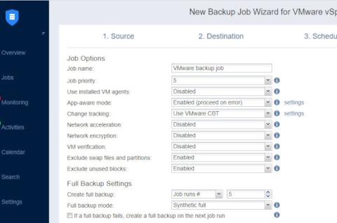 Über eine beeindruckende Anzahl an Optionen lassen sich mit "Nakivo Backup & Replication" Sicherungsjobs individuell konfigurieren.