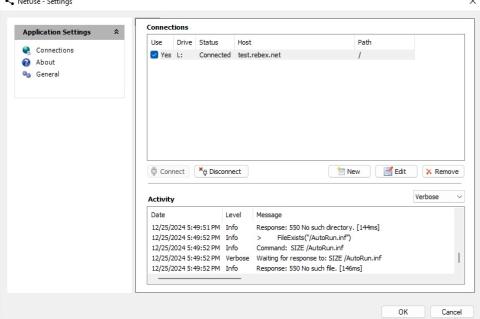 Wer nicht mit dedizierter FTP-Software arbeiten will, kann mit NetUSE eine FTP-Verbindung als Laufwerk mappen.