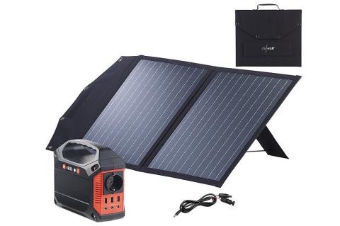 Die PV-Anlage des Revolt-Stromsets verfügt über eine integrierte LED-Taschenlampe mit SOS-Blinkfunktion.